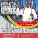 Contractor Handover for KoMbheje Electrification